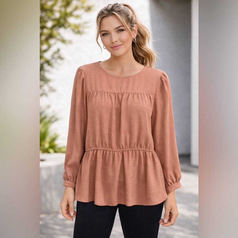 Prologue Blush Pink Boho Blouse | Size Medium